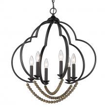  8320-6P BLK-EWB - 6 Light Pendant